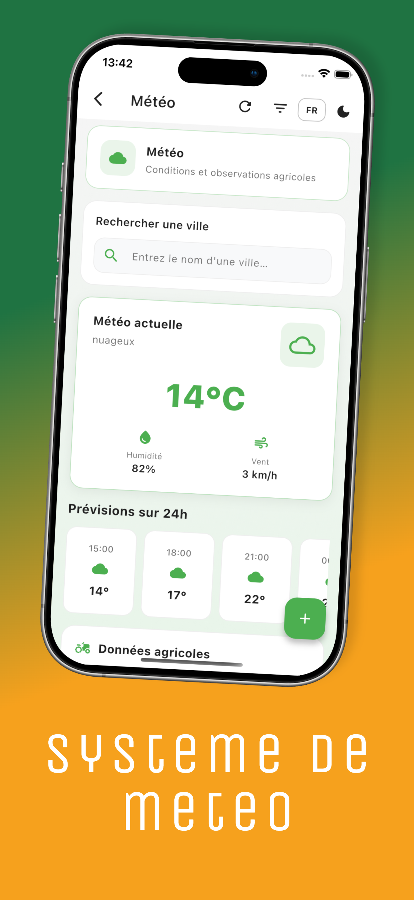AgriHubX — Météo & alertes